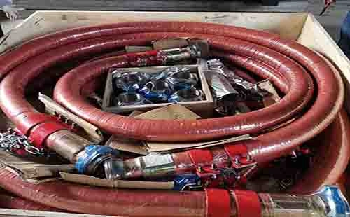 high-pressure hydraulic rubber hose with metal fittings